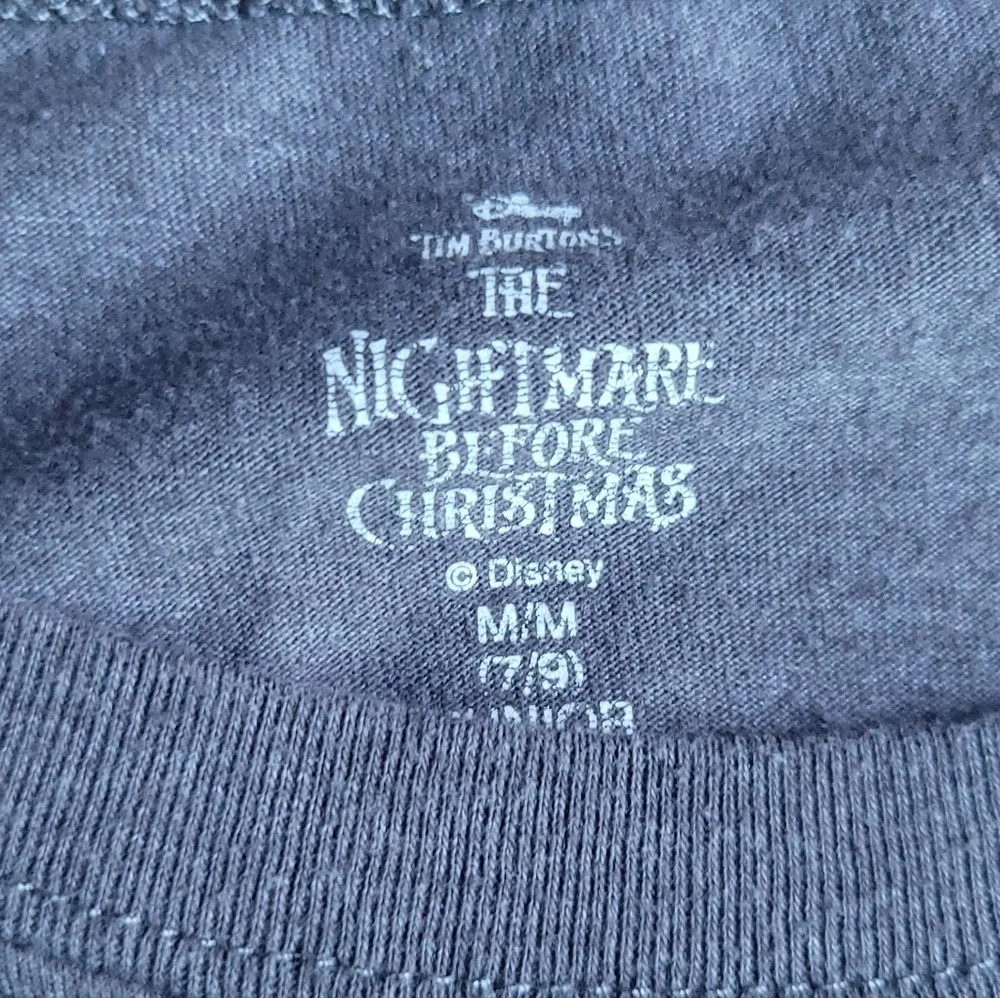 Disney Nightmare Before Christmas Jack Short Sleeve Grey Graphic Tee Shirt - Picture 12 of 12